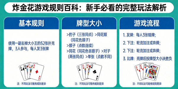 炸金花比牌胜负判定流程图解：展示从亮牌到比较牌型大小的完整决策过程