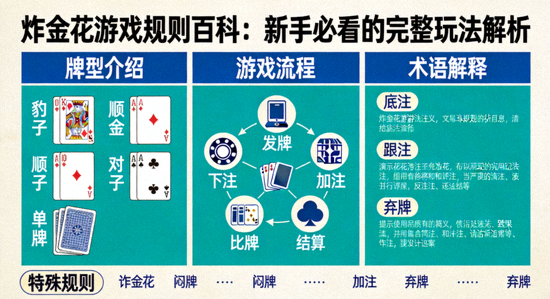 炸金花下注策略信息图：展示不同下注行为对应的可能牌力与心理状态分析