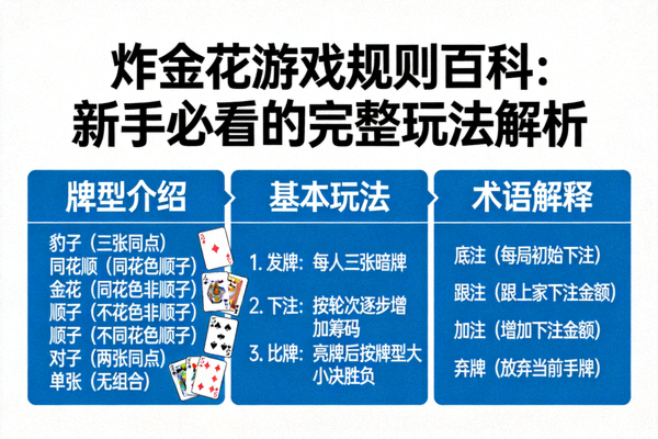 炸金花游戏从开始到比牌的完整流程图解