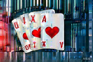 炸金花顺金牌型示意图，展示花色相同且点数连续的三张扑克牌，如红心Q、K、A