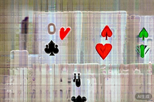 三张A组成的豹子牌型示例，分别是黑桃A、红心A和方块A