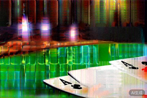 炸金花豹子牌型示例：三张A的扑克牌