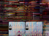 三张A的扑克牌图片，代表炸金花中最大的牌型豹子