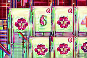 炸金花金花牌型示例图，展示三张同花色但点数不连续的梅花牌