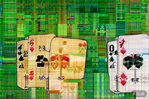 炸金花金花与顺子对比图：左侧为梅花5、8、K组成的金花，右侧为黑桃7、红心8、方块9组成的顺子